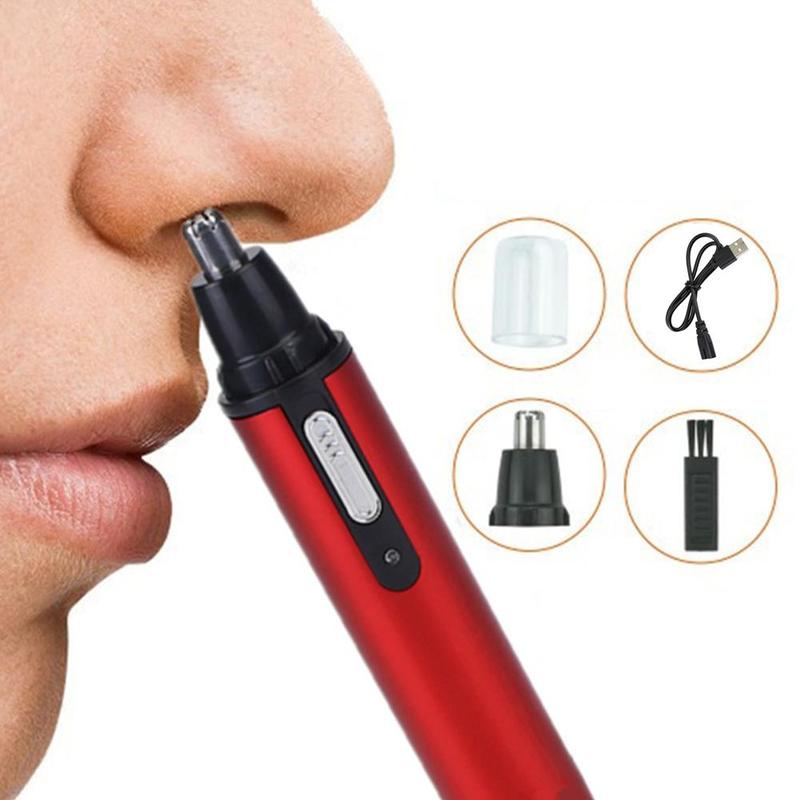 Nose Hair Trimmer USB Rechargeable Electric Shaving Eyebrows Safe Hair Trimming Tool Beard Care Ear Trimmer
