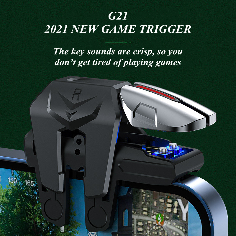 Mobile Game Trigger for  Phone Gaming Controller Gamepad Joystick Aim Shooting L1 R1 Alloy Key Button for IPhone Android