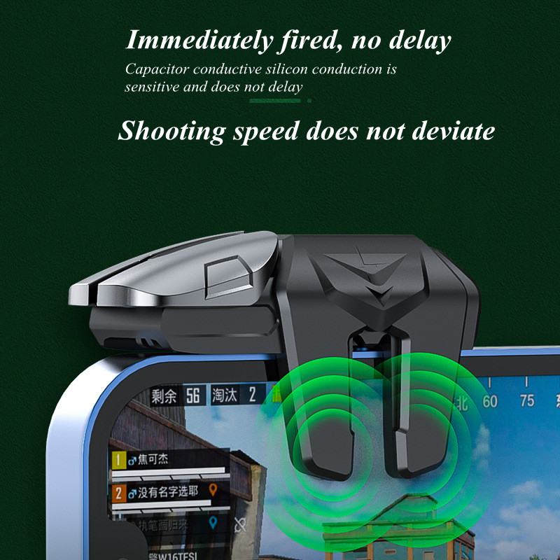 Mobile Game Trigger for  Phone Gaming Controller Gamepad Joystick Aim Shooting L1 R1 Alloy Key Button for IPhone Android