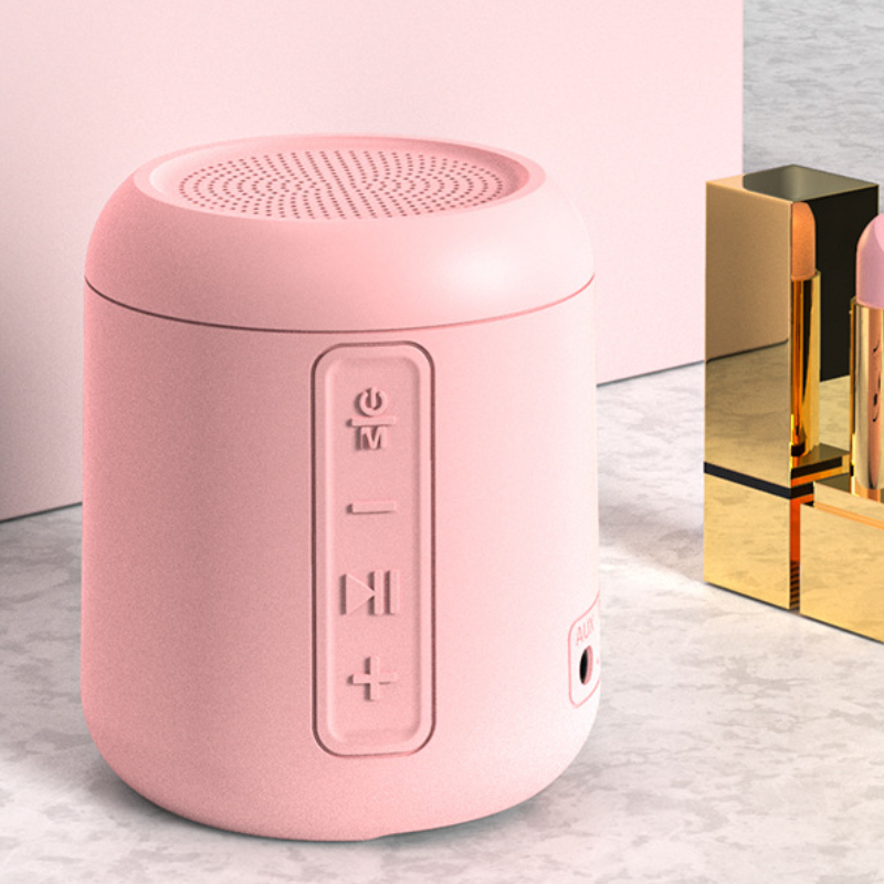 Bluetooth small speaker cylindrical computer desktop portable  mobile phone connected audio