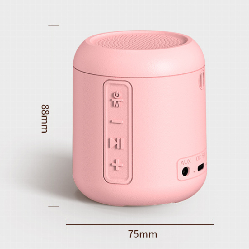 Bluetooth small speaker cylindrical computer desktop portable  mobile phone connected audio