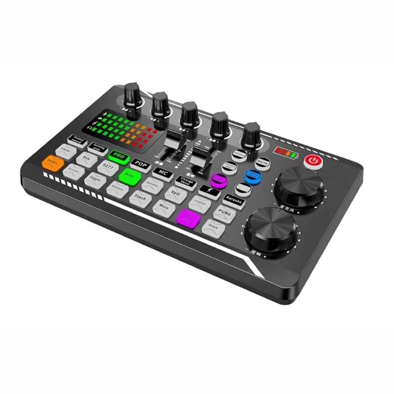 Sound Card Microphone Sound Audio Interface Mixer Sound Card Mixing Console Amplifier For Phone PC