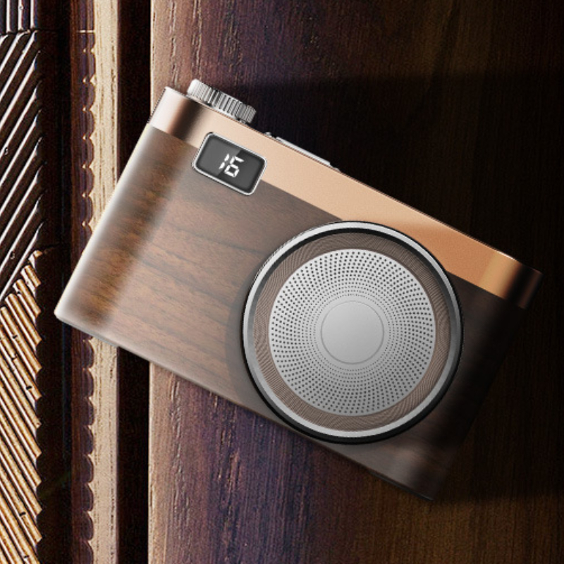retro small camera Bluetooth speaker portable