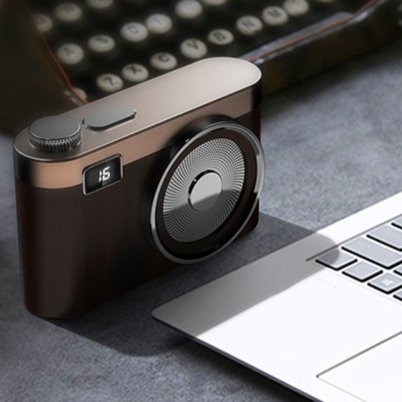 retro small camera Bluetooth speaker portable