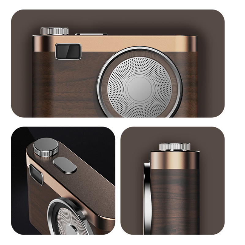 retro small camera Bluetooth speaker portable