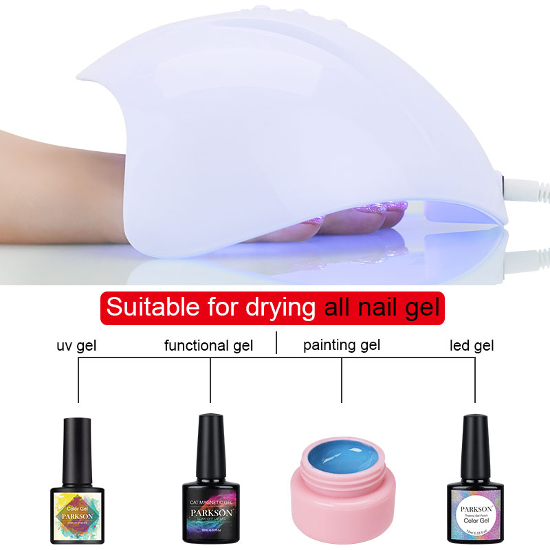 Nail Dryer Machine 12W UV LED Lamp Portable USB Cable Home Use UV Gel Polish 12 LED Lamp Nail Dryer Tool