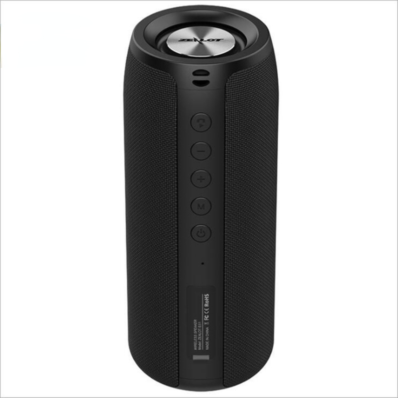 Wireless Bluetooth Speaker Portable Sound Column Waterproof Subwoofer with FM Radio for Outdoor Sports Computer