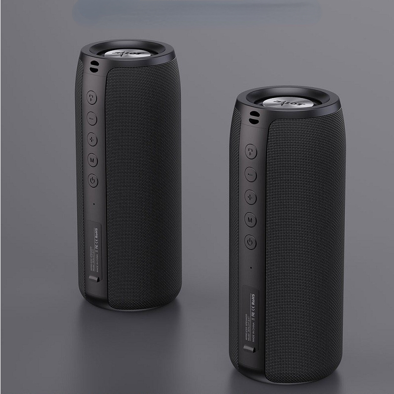 Wireless Bluetooth Speaker Portable Sound Column Waterproof Subwoofer with FM Radio for Outdoor Sports Computer