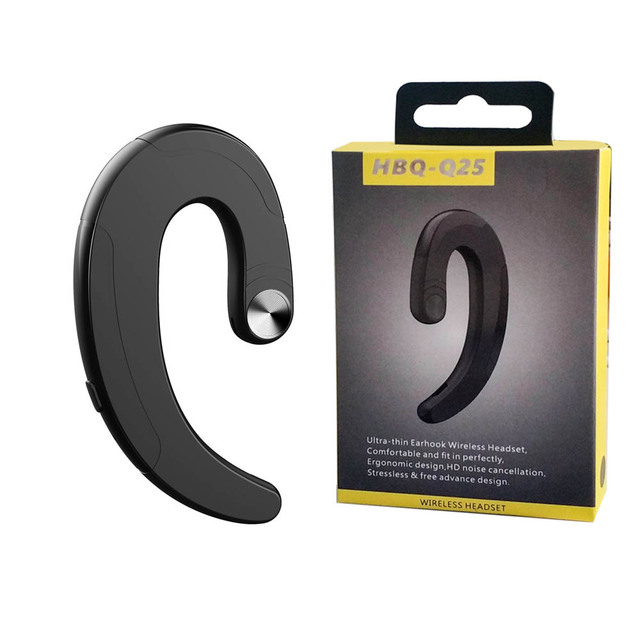 Wireless Headset HBQ Earphone Hook earbuds Exquisite Bluetooth Headphone Handsfree Bone Conduction Earphones with Mic