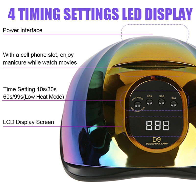 Nail Drying Lamp UV LED lamp for nails 114W Gel Polish Dryer Manicure Nail Lamp With Smart Sensor Professiona Manicure Tools