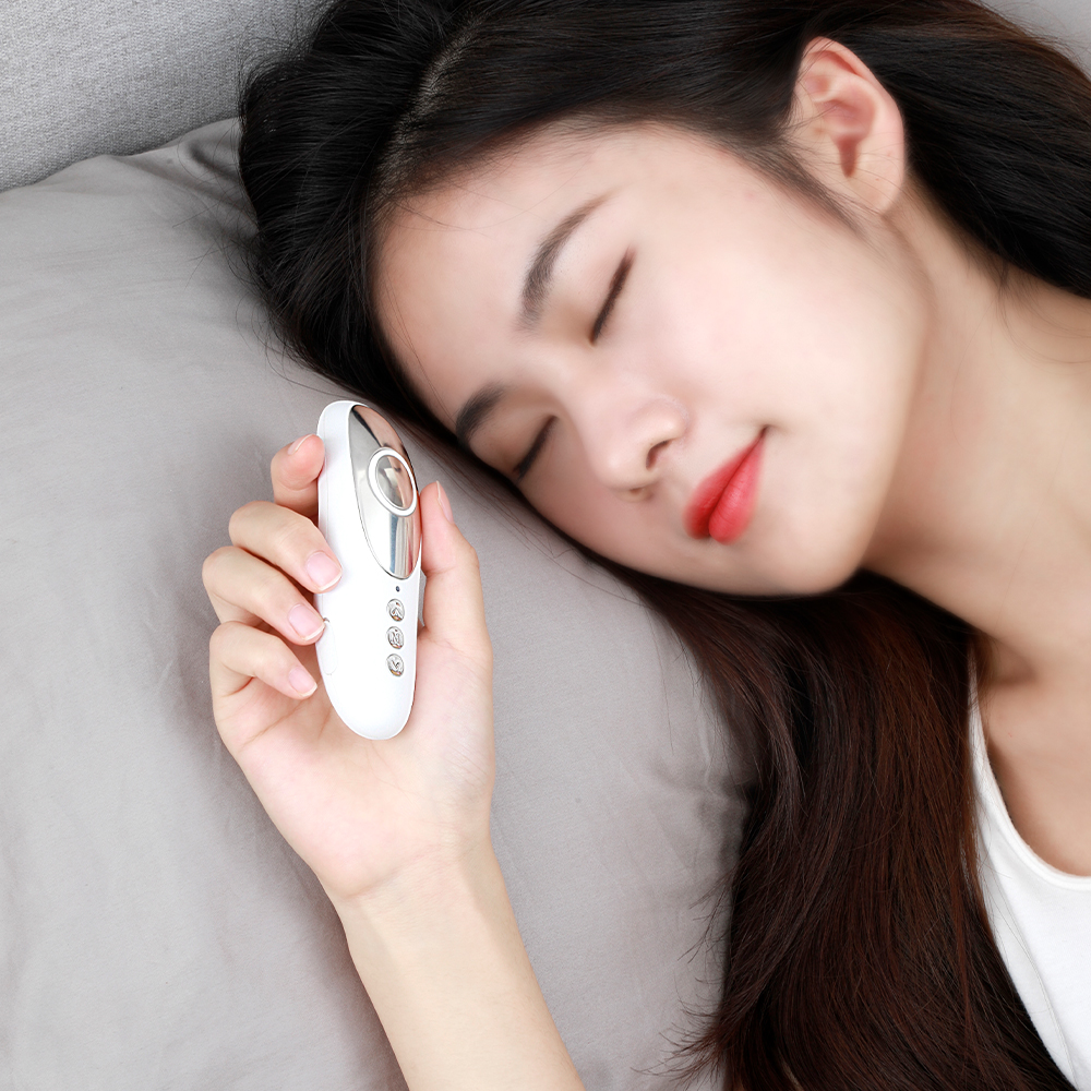 Sleep Instrument for Adults Relief Anxiety Pressure Insomnia Headache Brain Massage Light Sleep Relaxing Holding Aids Machine
