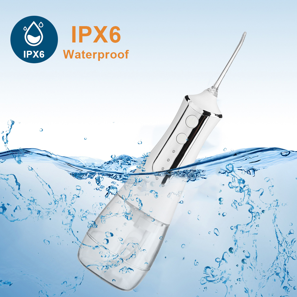 Portable Oral Irrigator Water Flosser Dental Water Jet Tools Pick Cleaning Teeth 350ML 5 Nozzles Mouth Washing Machine Floss