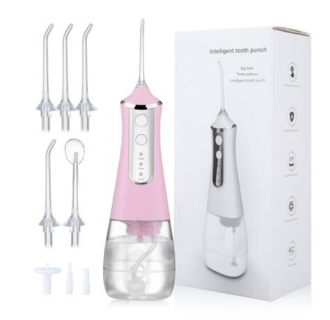 Portable Oral Irrigator Water Flosser Dental Water Jet Tools Pick Cleaning Teeth 350ML 5 Nozzles Mouth Washing Machine Floss