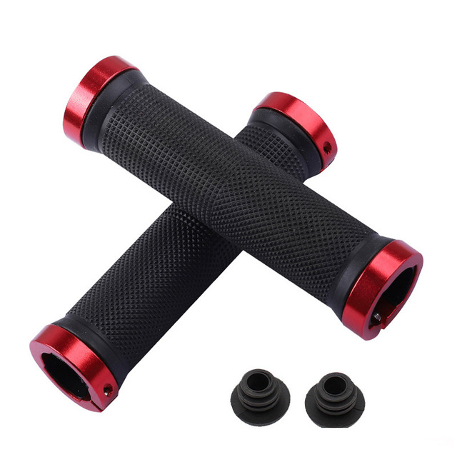 Bicycle Grips MTB Bike Handbar Grips Rubber Non-slip Bilateral Lock Cycling Bmx Handle Grips Bikes Handlebar Grips