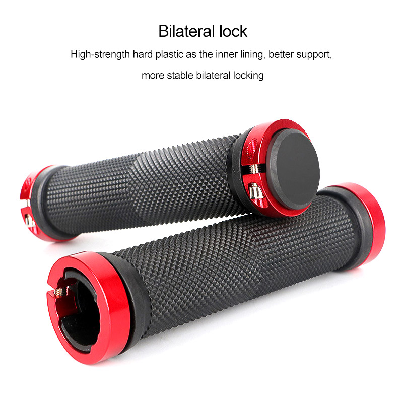 Bicycle Grips MTB Bike Handbar Grips Rubber Non-slip Bilateral Lock Cycling Bmx Handle Grips Bikes Handlebar Grips