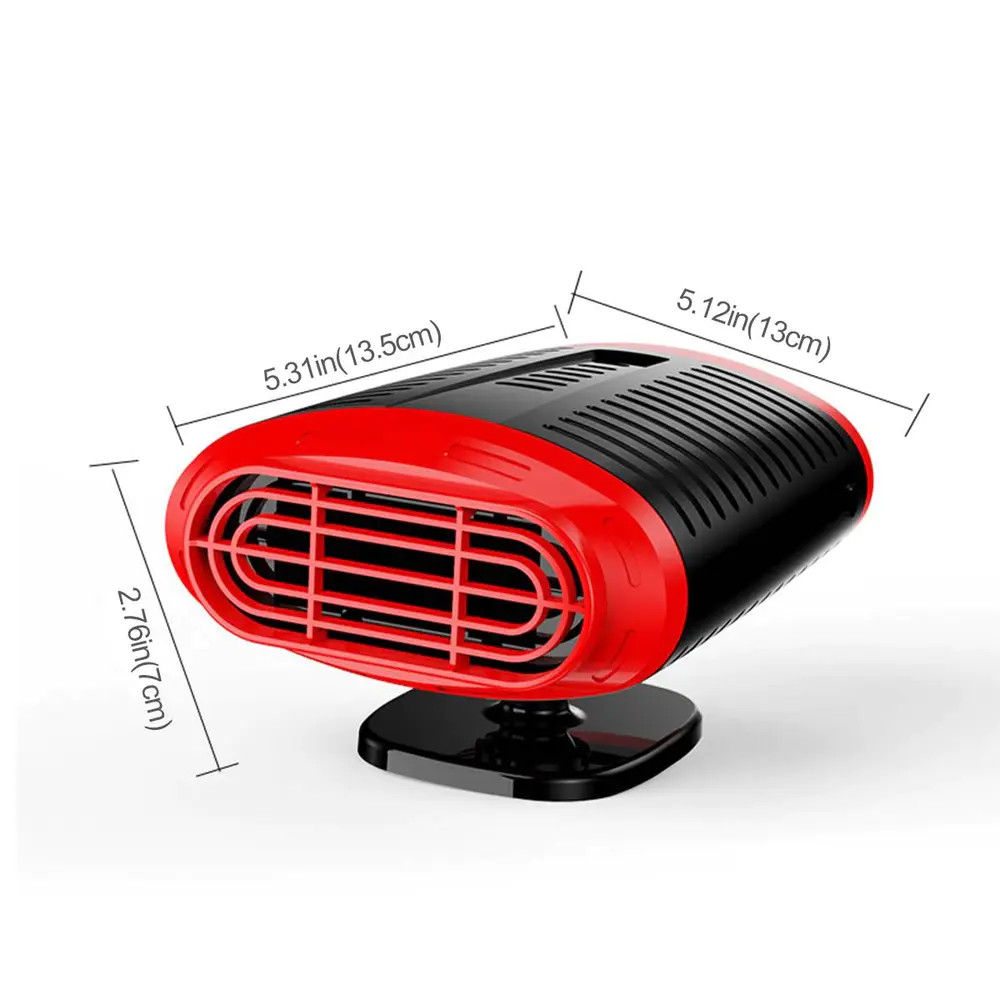 4 In 1 12v/24v Auto Car Heater Electric Cooling Heating Fan Portable Electric Dryer Windshield Defogging Demister Defroster