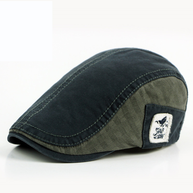 Spring and Autumn Fashion Newsboy Hats for Man Cotton Berets Casual Dad Hat Forward Cap Unisex