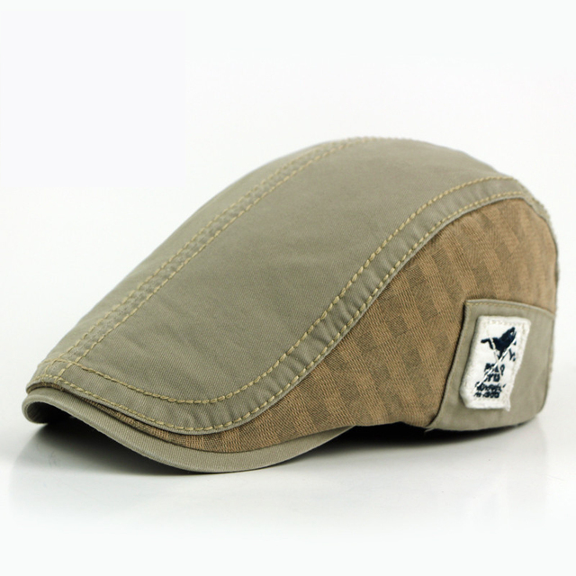 Spring and Autumn Fashion Newsboy Hats for Man Cotton Berets Casual Dad Hat Forward Cap Unisex
