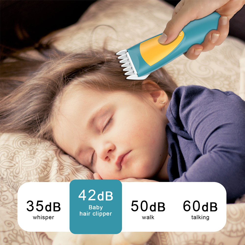Baby Hair Clipper Silent Electric Hair Trimmer Portable Waterproof USB Rechargeable Hair Cutting Machine Shaver Home Appliance