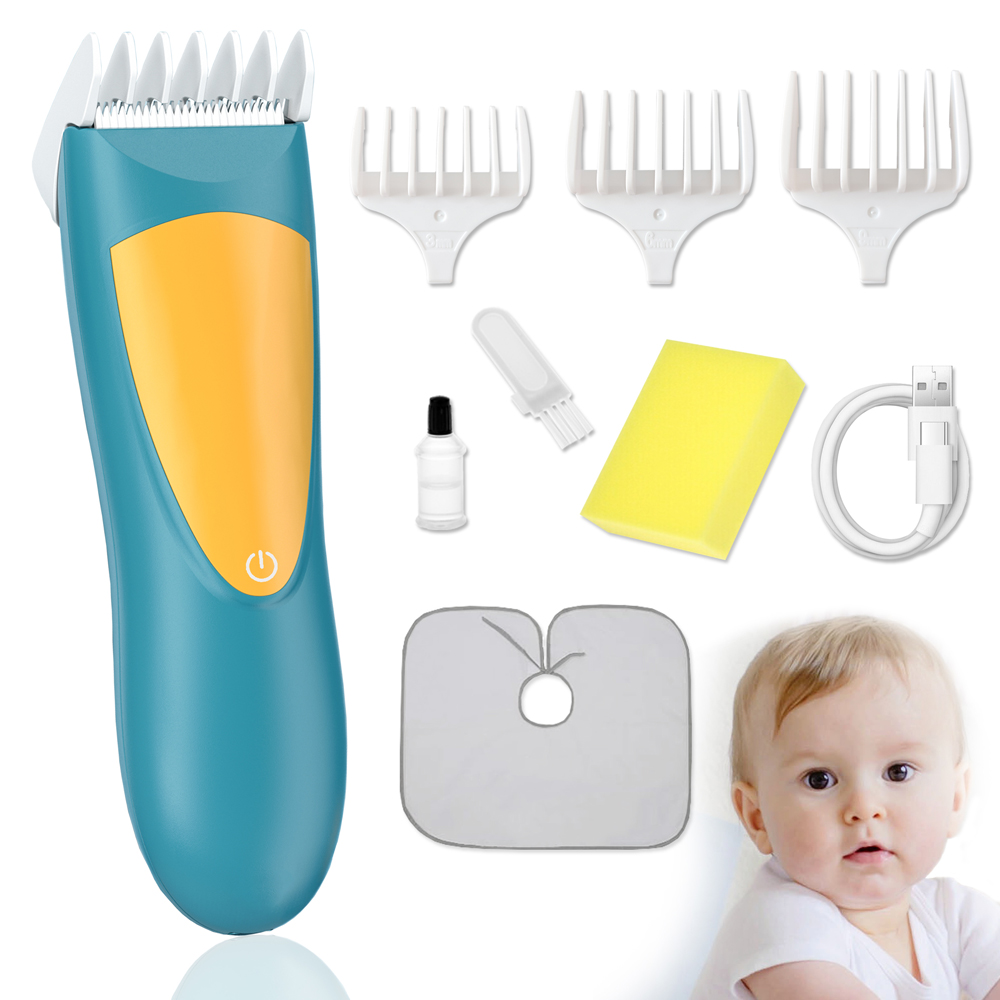 Baby Hair Clipper Silent Electric Hair Trimmer Portable Waterproof USB Rechargeable Hair Cutting Machine Shaver Home Appliance