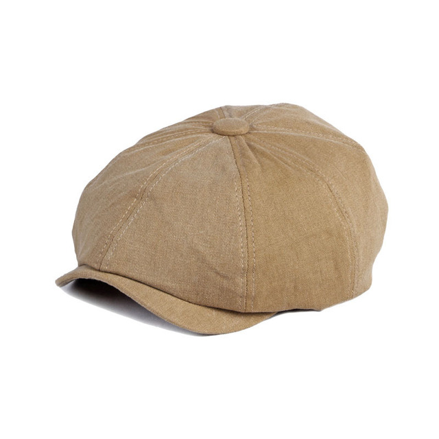 Washed Old Cotton Berets Caps for men British Retro Newsboy Hats Octagonal Hat Peaky Blinders Casual Unisex