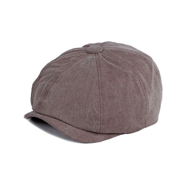 Washed Old Cotton Berets Caps for men British Retro Newsboy Hats Octagonal Hat Peaky Blinders Casual Unisex