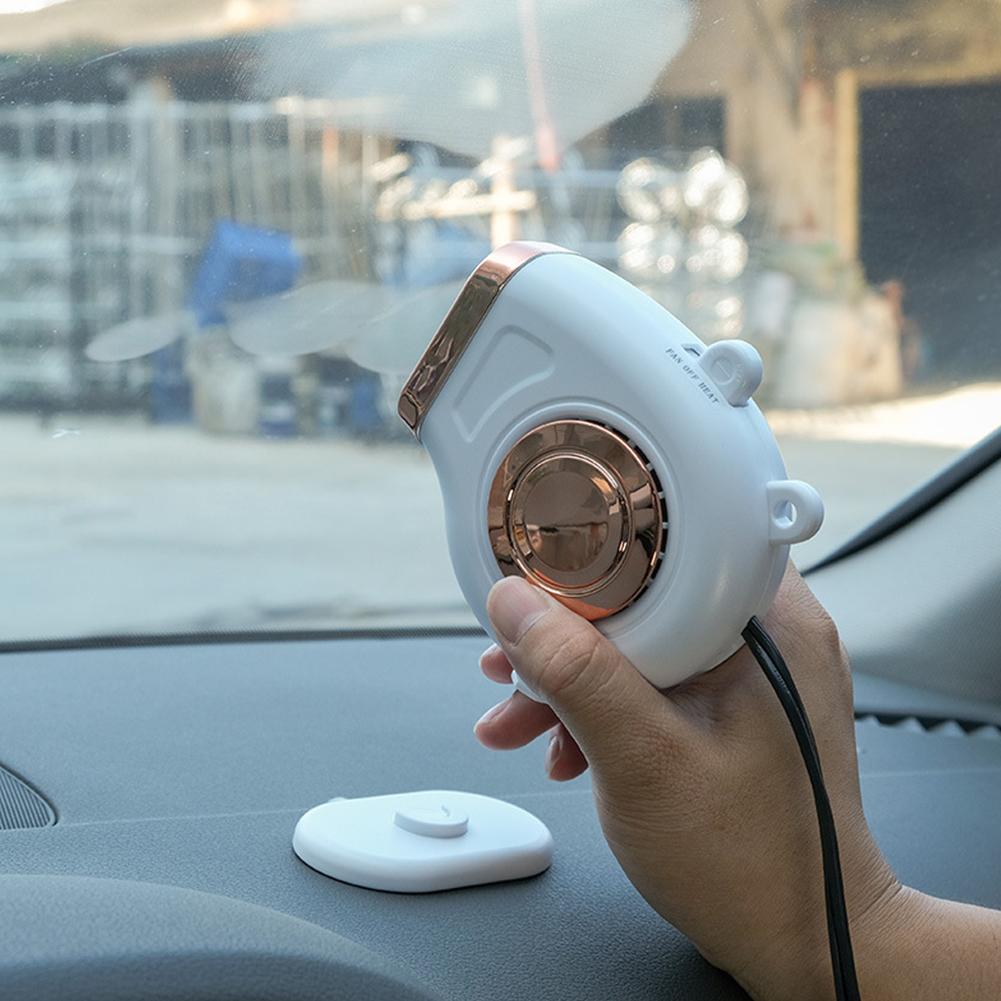 12V/24V Portable Car Heater Electric Vehicle Heating Fan Driving Defroster Electric Dryer Windshield Defogging Demister Defroste