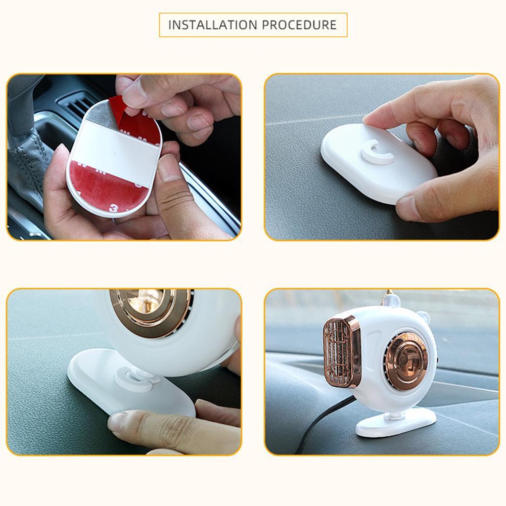 12V/24V Portable Car Heater Electric Vehicle Heating Fan Driving Defroster Electric Dryer Windshield Defogging Demister Defroste