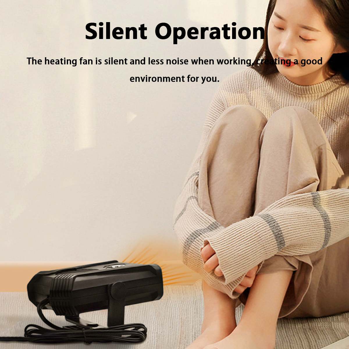 4 IN 1 150W 12V/24V Car Heater Potable Auto Heater Defroster Electric Fan Heater Windscreen Defogging Defrost Ventilation