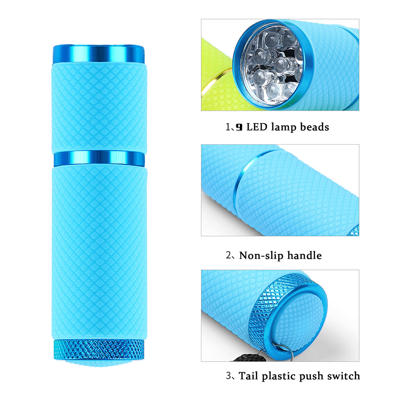 Nail Dryer LED Nail Lamp UV Lamp for Curing All Gel Nail Polish  9 LED Flashlight Portability Manicure Pedicure Salon Tool Set