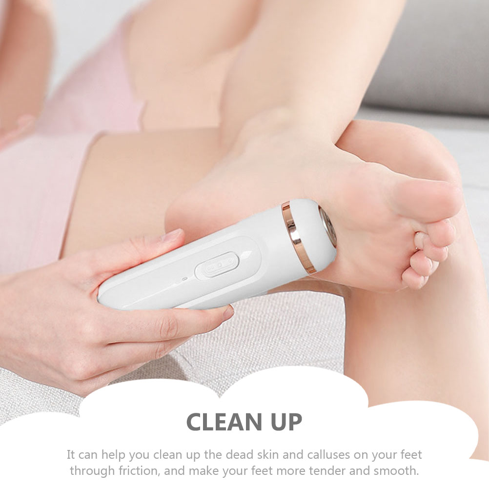 1Set Lightweight Foot Electric File Electric Feet Grinders Premium Pedicure Tools White