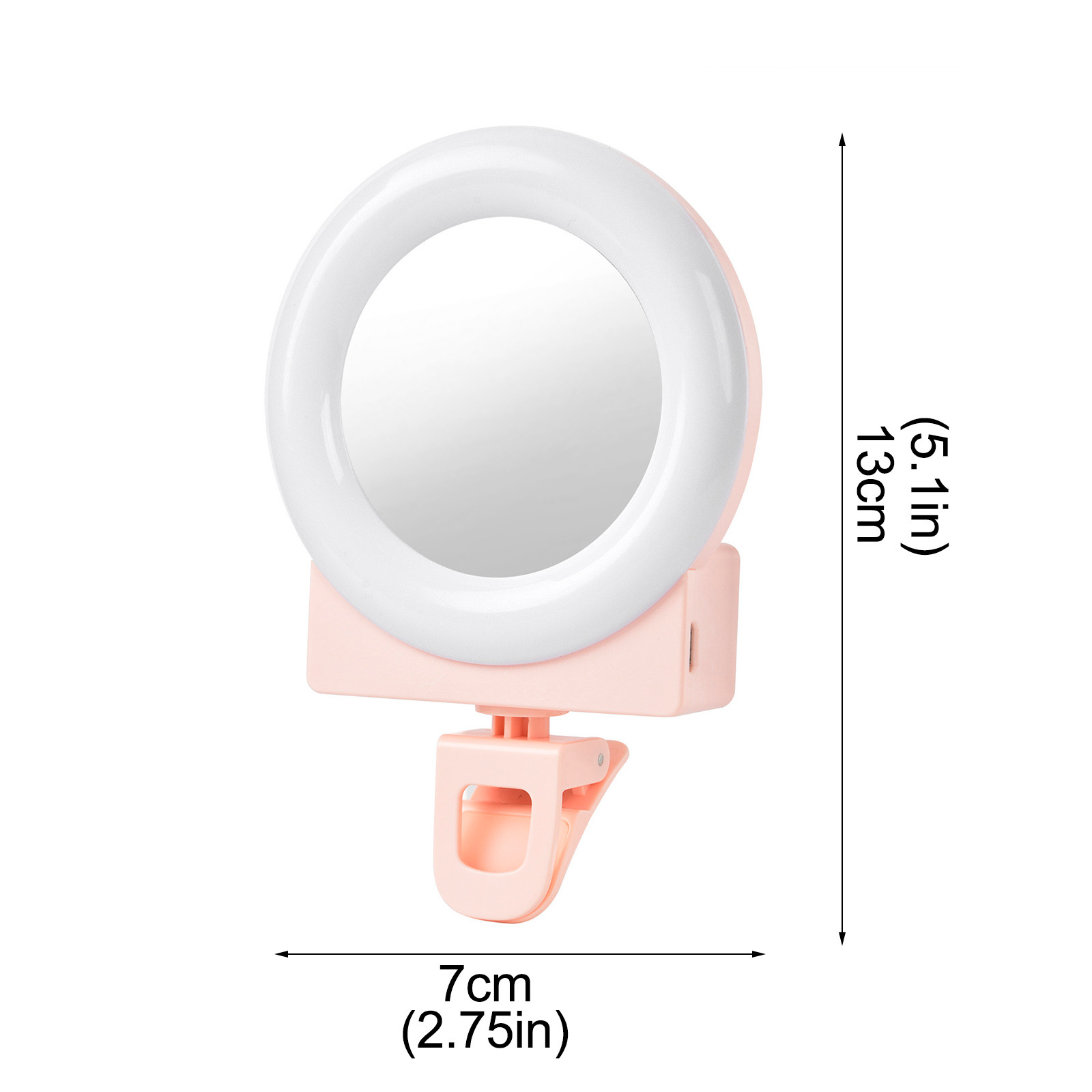 Selfie Led Ring Portable Phone Ring Light Rechargeable Clip On Selfie Light Telephone Mobile Phone Light Clip Lens For Iphone Xr