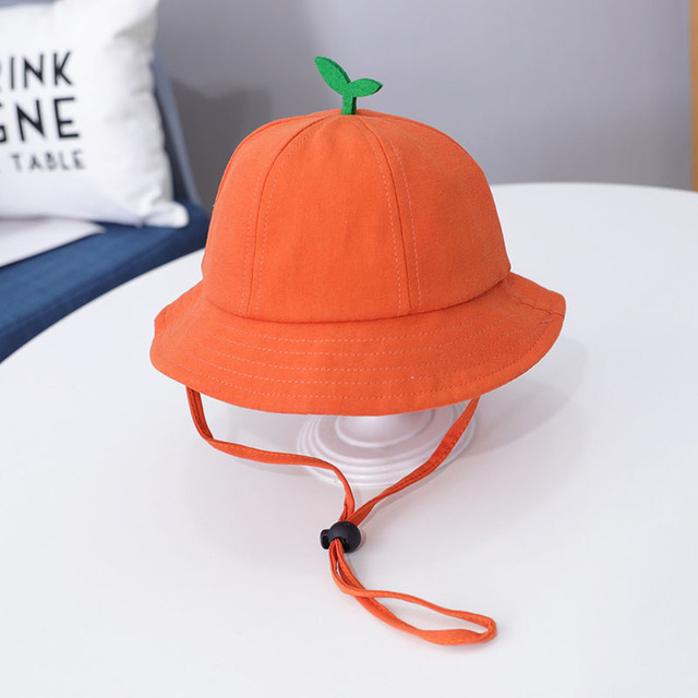 Cute Cartoon Baby Bucket Hat Grass Solid Color Spring Summer Outdoor Children Girl Boy Sun Hat Breathable Kids Fisherman Hat