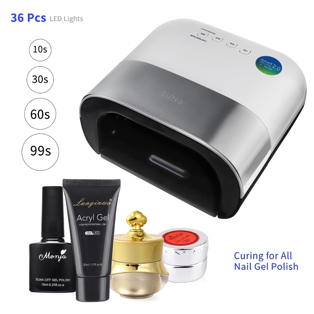 48W UV LED Lamp Nail Dryer with Smart Timer Auto Sensor Polish Gel Curing Nail Drying Machine Manicure Tool