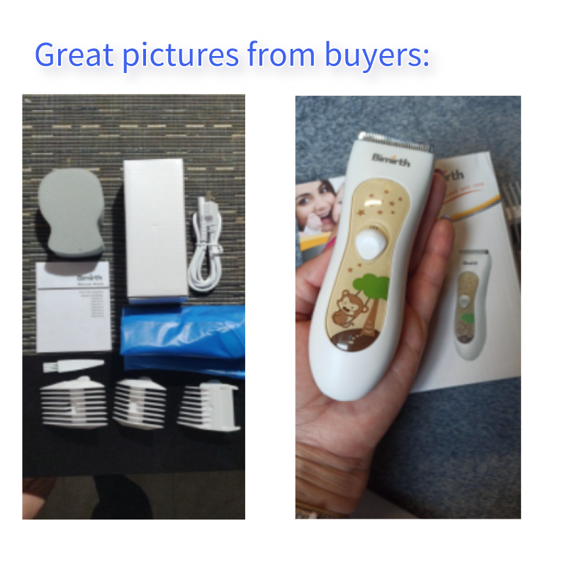 Baby Electric Hair Clipper Manscaped Ball Trimmer Waterproof Hair Trimmers Clipper For Children  Low Noise Hair Cutter