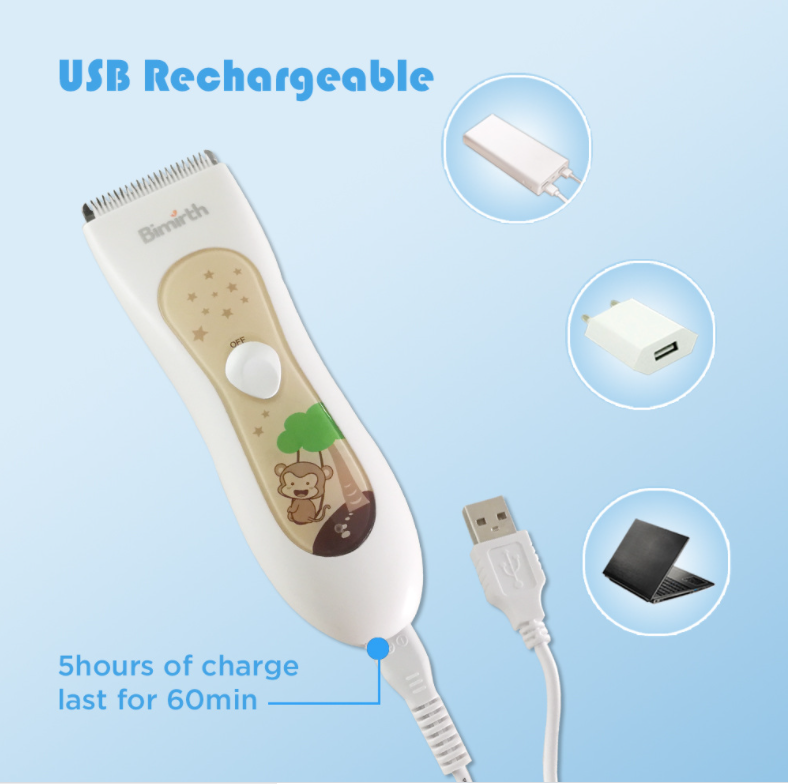 Baby Electric Hair Clipper Manscaped Ball Trimmer Waterproof Hair Trimmers Clipper For Children  Low Noise Hair Cutter