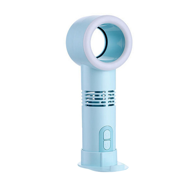 Small Fan Mini Handheld Portable USB Live Selfie Beauty Mobile Phone Bracket Fill Light Leafless Three Stalls Lasting power