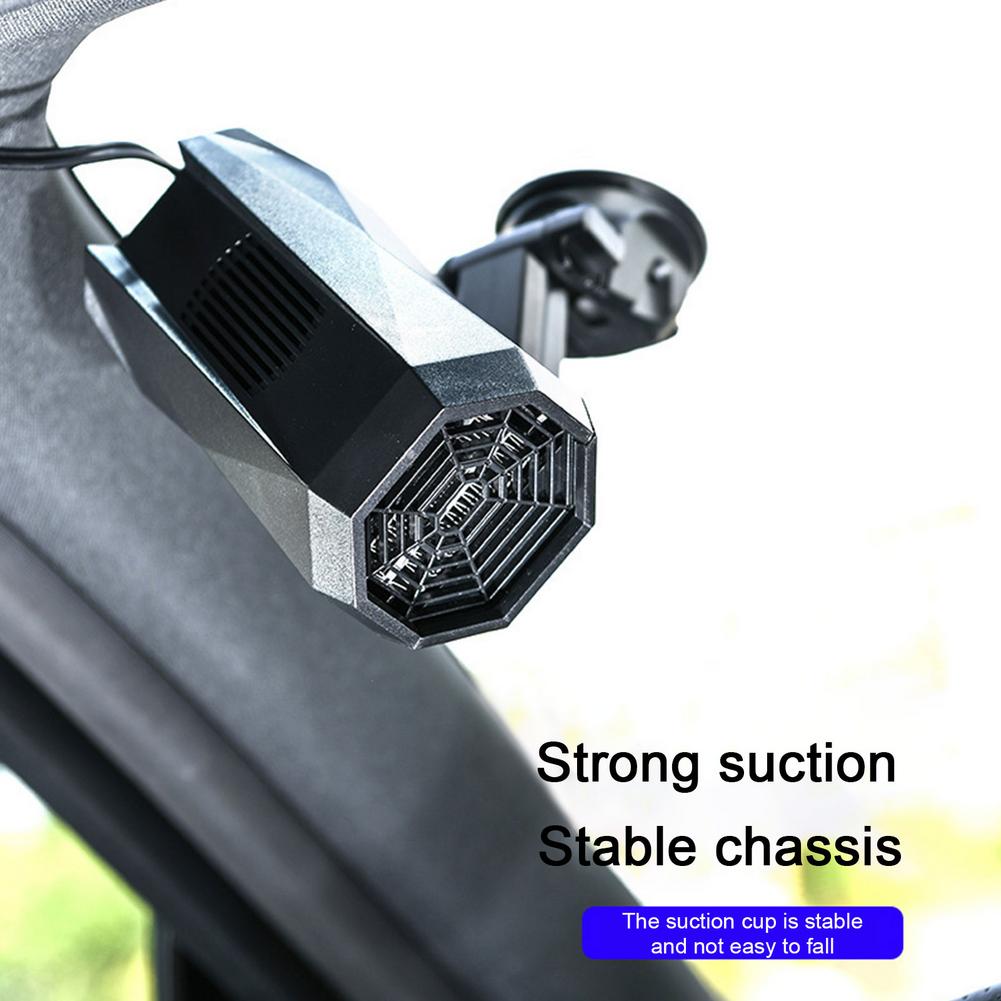 12V/24V 150W Car Heater Portable Suction Cup Shape Heating Fan 360-degree Rotatin Windshield Defogging Defroster Car Accessories