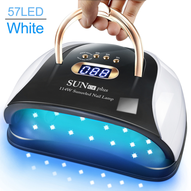 Nail Lamp 114W UV LED Lamp With 4 Timer Settings and Handle Professional Fast Curing Nail Dryer And Manicure Equipment