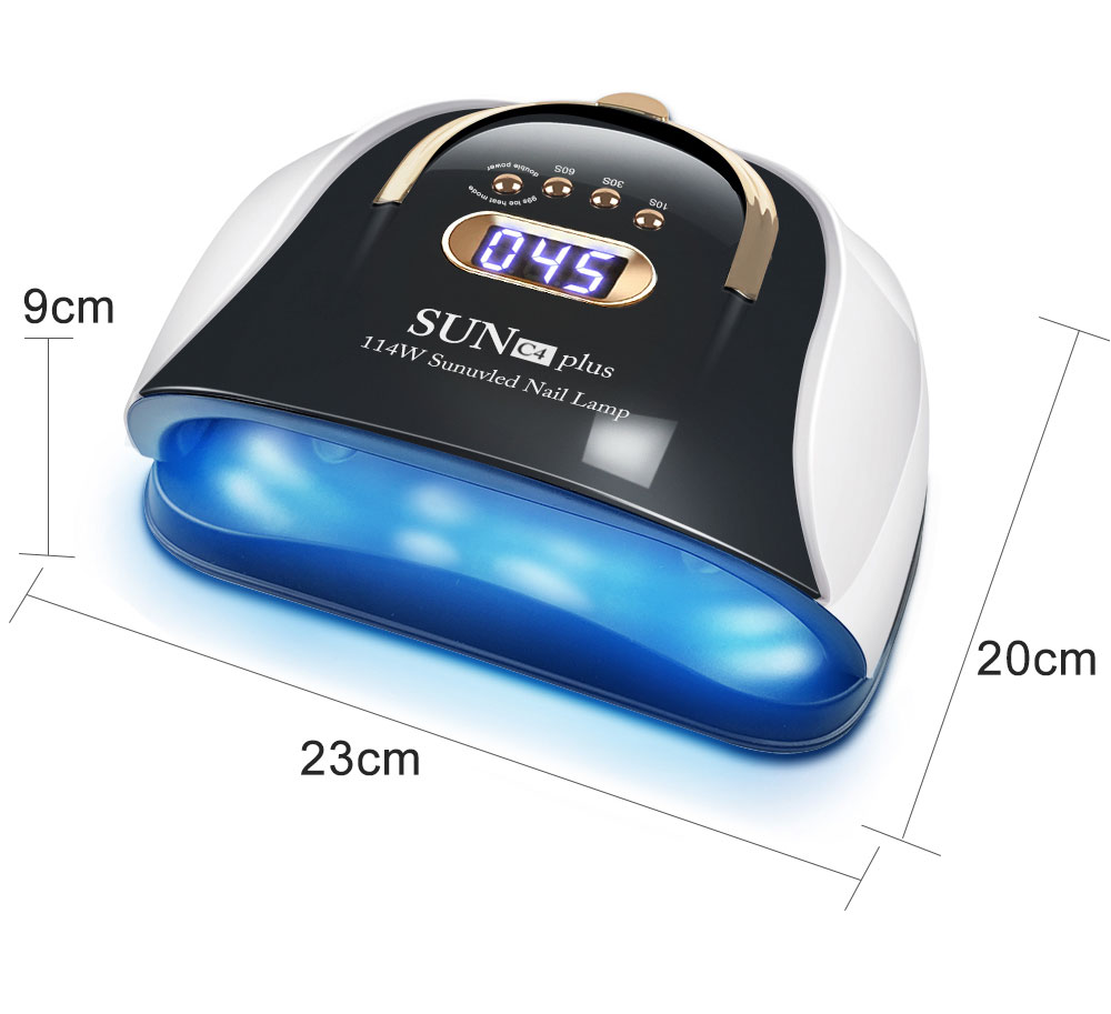 Nail Lamp 114W UV LED Lamp With 4 Timer Settings and Handle Professional Fast Curing Nail Dryer And Manicure Equipment