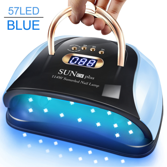 Nail Lamp 114W UV LED Lamp With 4 Timer Settings and Handle Professional Fast Curing Nail Dryer And Manicure Equipment