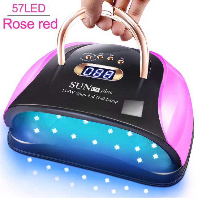 Nail Lamp 114W UV LED Lamp With 4 Timer Settings and Handle Professional Fast Curing Nail Dryer And Manicure Equipment