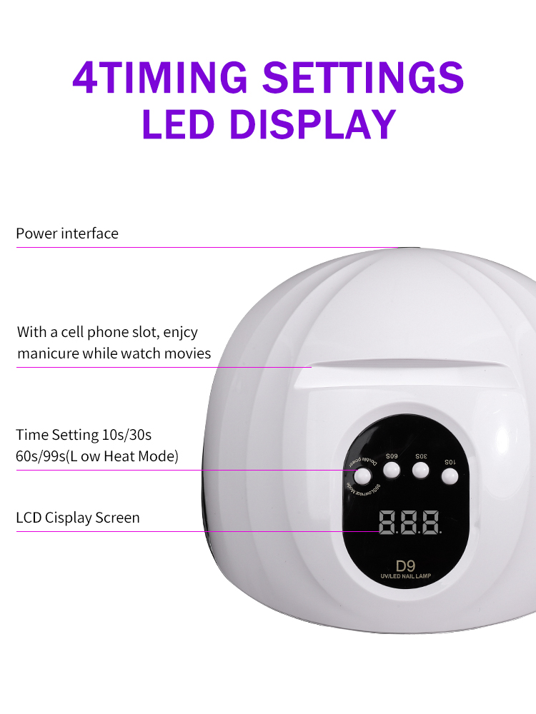 Nail Dryer LED Nail Lamp UV light for Gel Polish With Motion Sensor Supplies for Professionals Manicure Pedicure Salon Tool