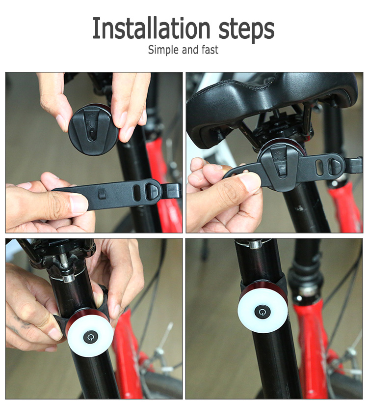 Bicycle Rear Light USB Rechargeable IPX5 Waterproof Bike Light  For MTB Helmet Pack Bag Tail Light 5 Models Cycling Taillight