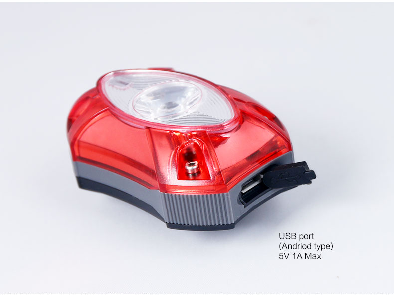USB Rechargeable Rear Back Bicycle Light Rain Water Proof LED Bycicle Light Safety Cycling Bike Tail Lamp Taillight