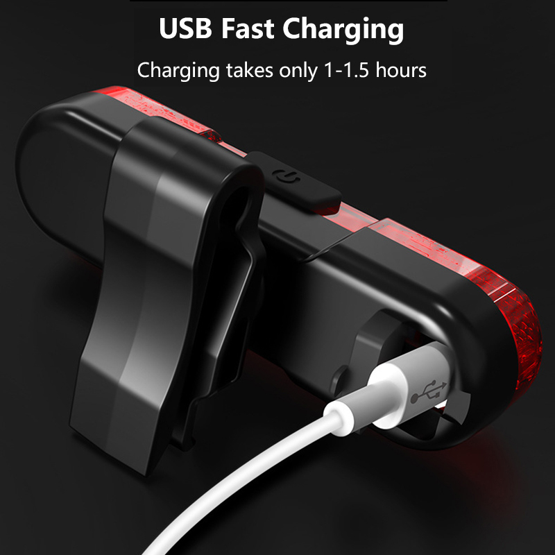 LED Bike Light Rear USB Rechargeable Lamp Cycling Safety Warning Taillight MTB Mountain Road Bicycle Tail-lamp Bike Accessories
