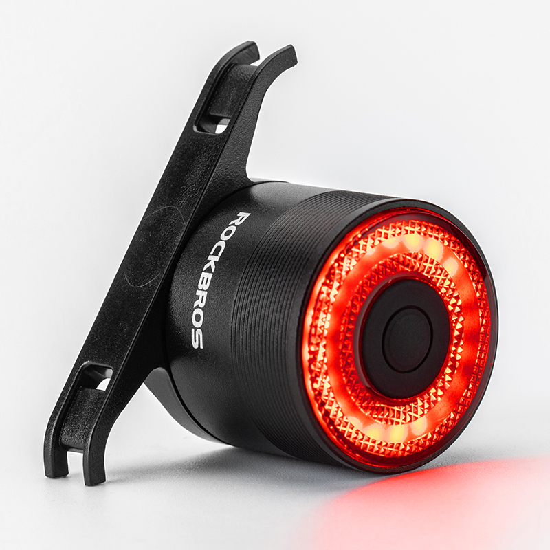 Smart Bicycle Rear Light Auto Start/Stop Brake Sensing IPx6 Waterproof USB Charge Cycling Tail Taillight Bike LED Light