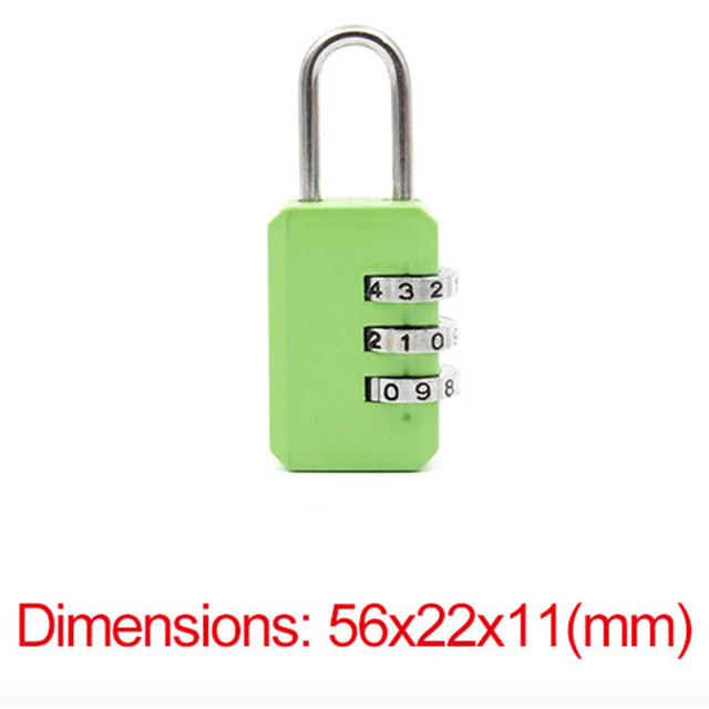 Nice 3 Digit Dial Combination Code Number Lock Padlock For Luggage Zipper Bag Backpack Handbag Suitcase Drawer durable Locks