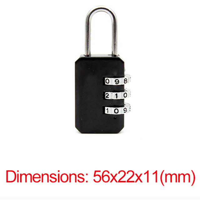 Nice 3 Digit Dial Combination Code Number Lock Padlock For Luggage Zipper Bag Backpack Handbag Suitcase Drawer durable Locks