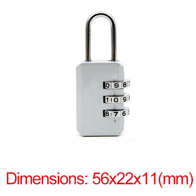 Nice 3 Digit Dial Combination Code Number Lock Padlock For Luggage Zipper Bag Backpack Handbag Suitcase Drawer durable Locks